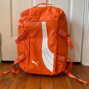 Orange PUMA backpack